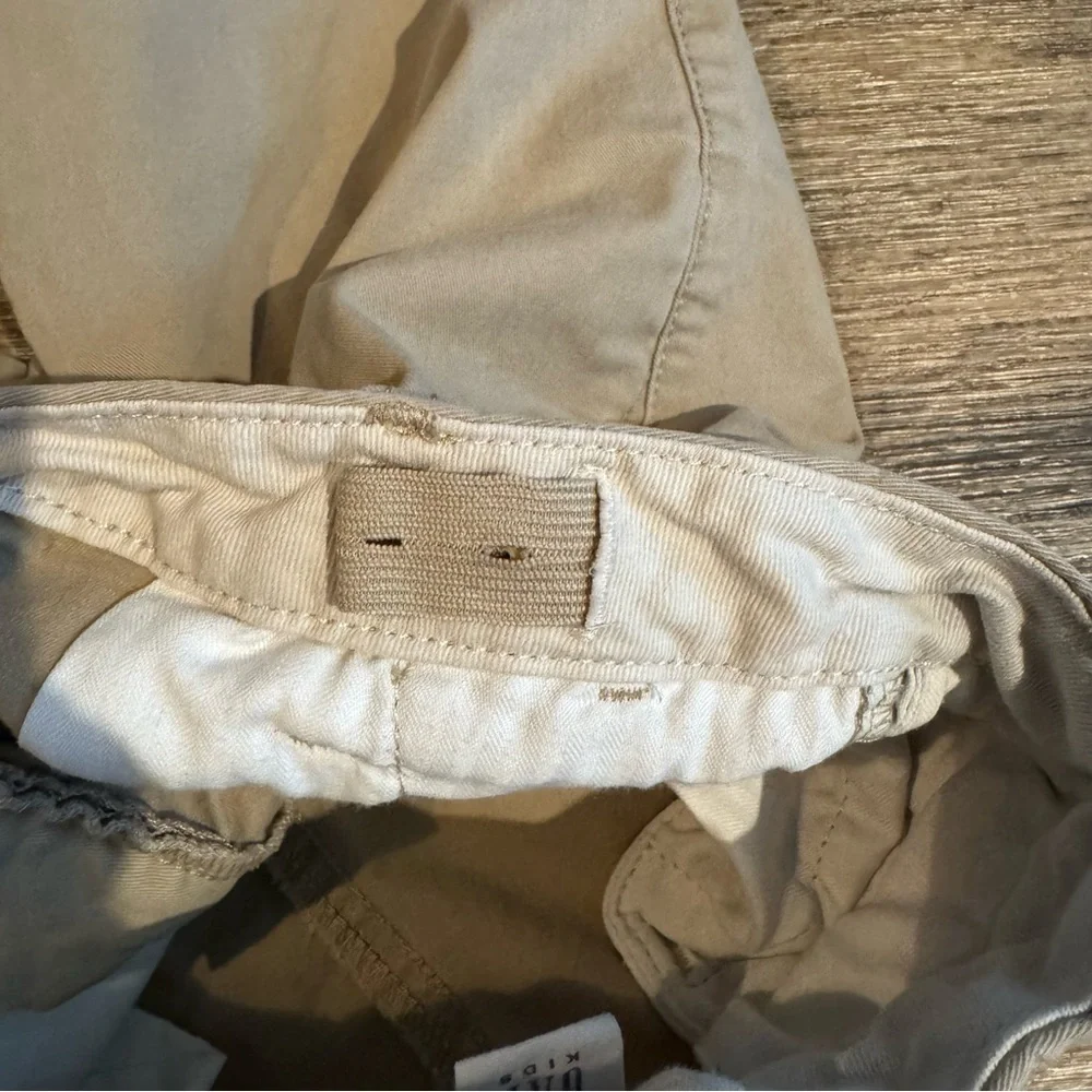 GAP Kids Boys Khaki Flat‎ Front Shorts Adjustable Waist Size 12 Slim